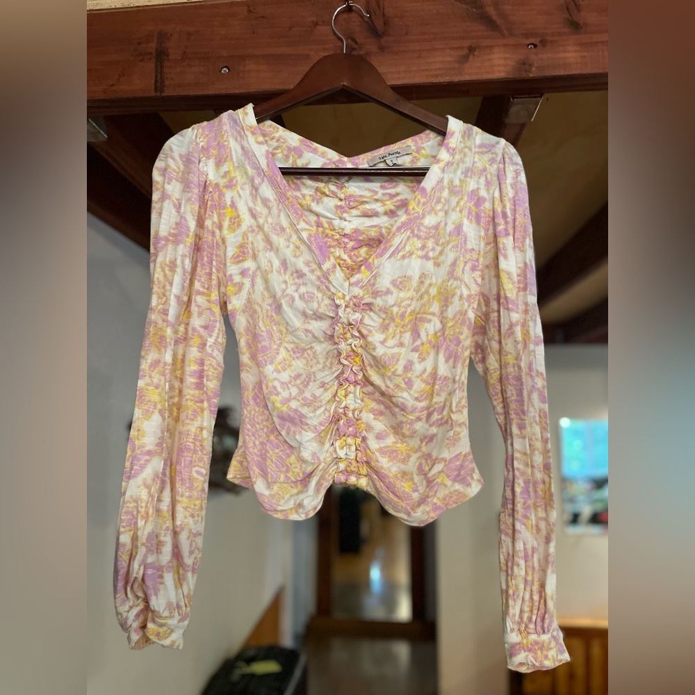 Free People Cropped Shirt